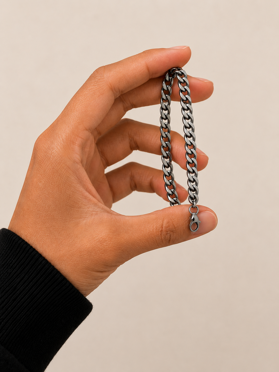 Minimal Silver Link Bracelet
