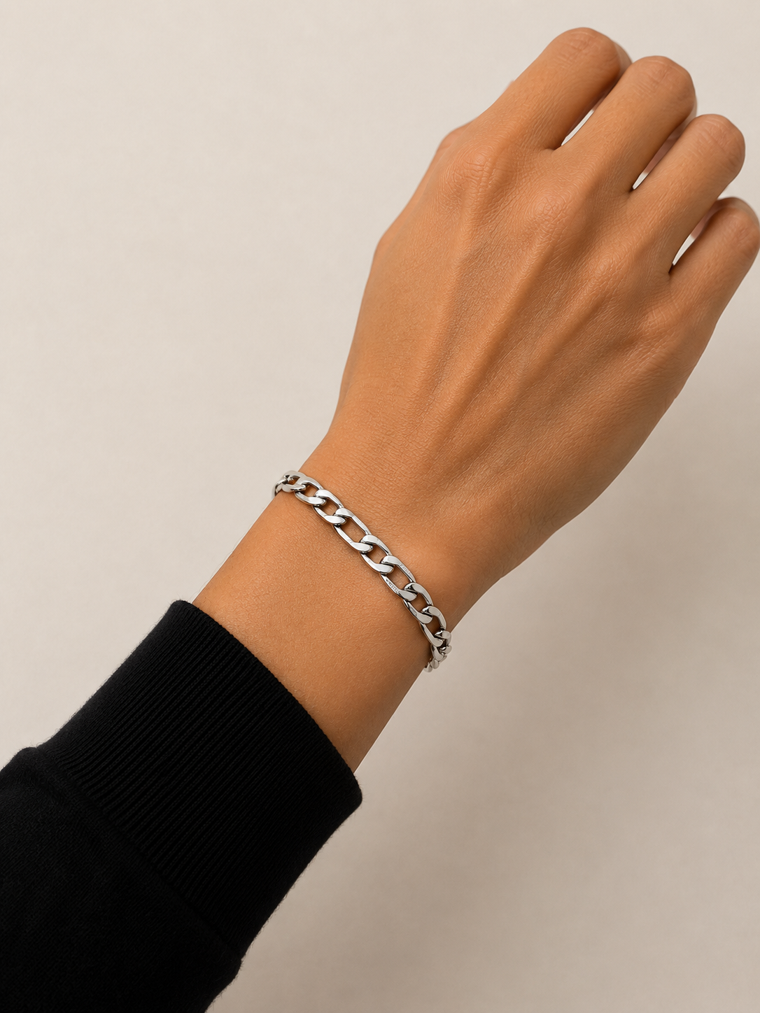 Modern Figaro Chain Bracelet