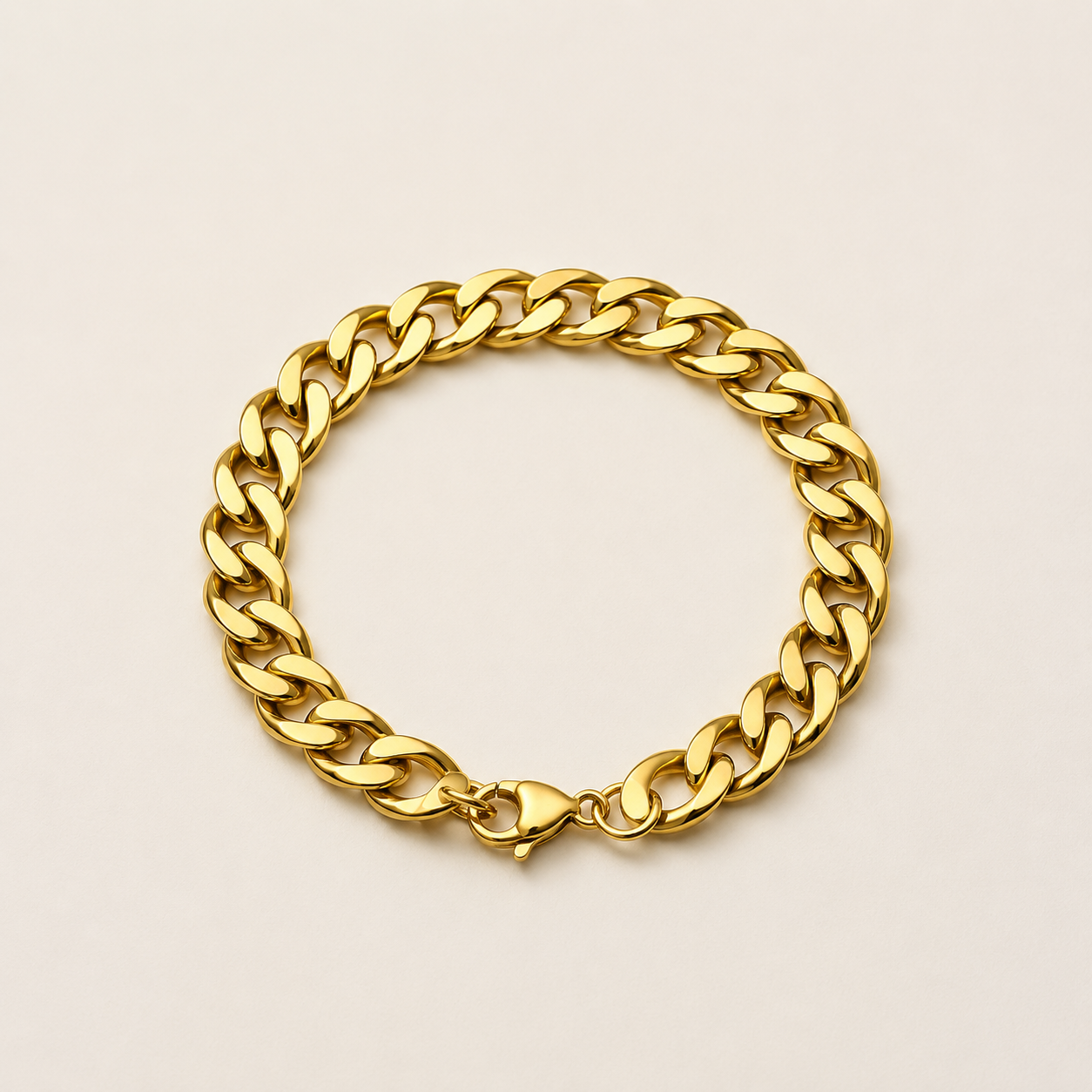 Gold Cuban Link Bracelet