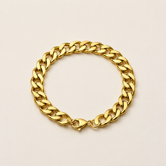Gold Cuban Link Bracelet