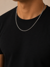 Woven Silver Chain Necklace