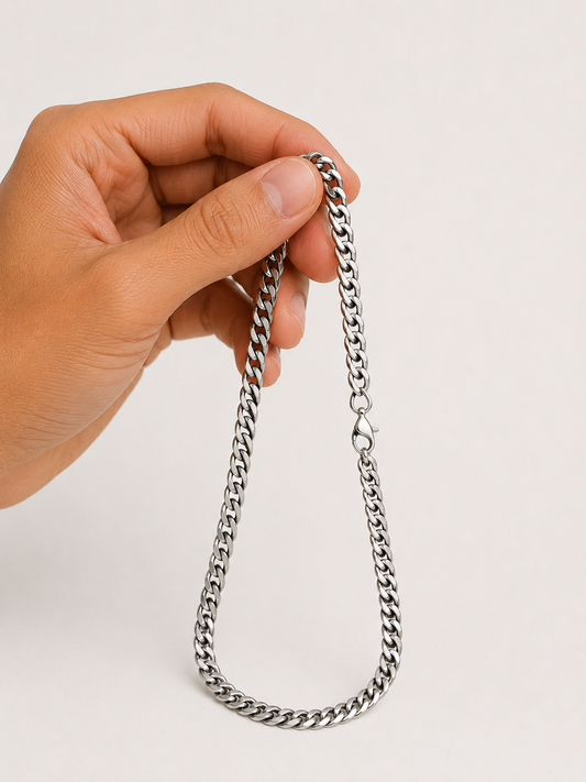 Silver Cuban Link Chain