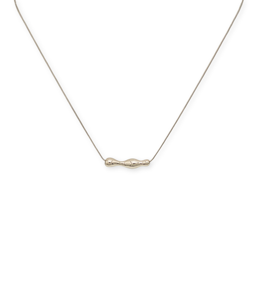 Minimal Bar Silver Necklace