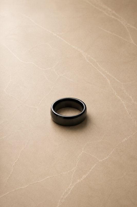 Classic Black Band Ring