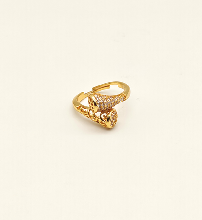 Gold Twisted Band Ring