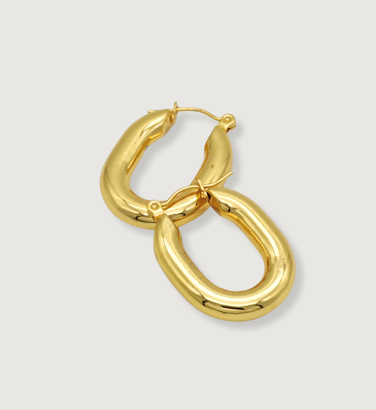 Sleek U-Shaped Hoop Earrings