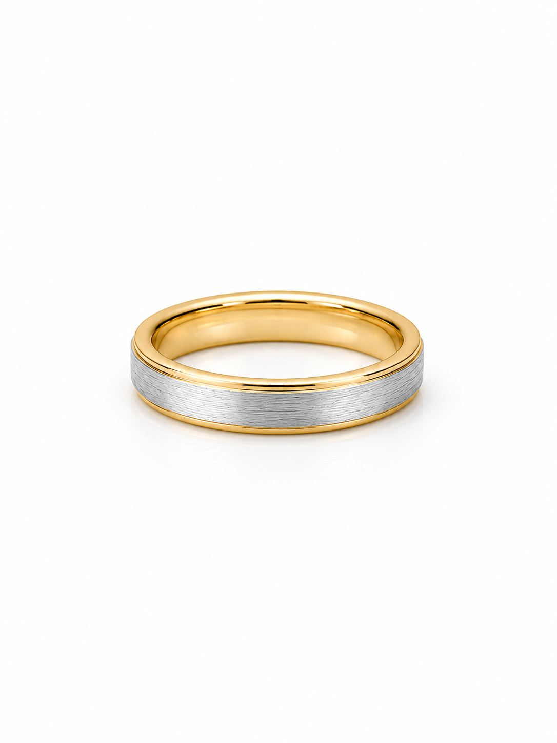 Dual Tone Brushed Ring