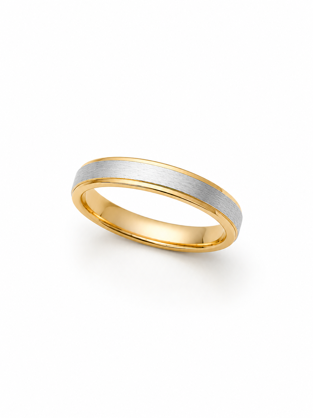 Dual Tone Brushed Ring