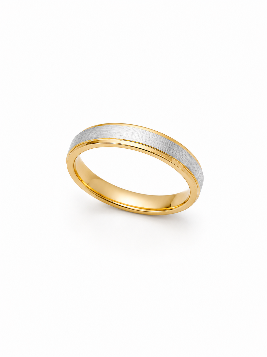 Dual Tone Brushed Ring