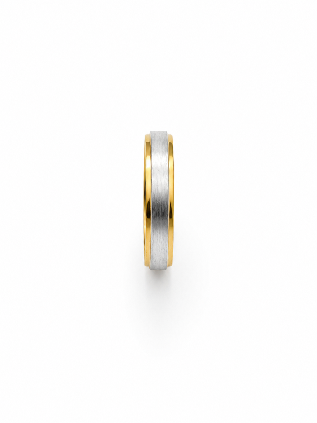 Dual Tone Brushed Ring