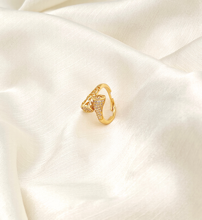 Gold Twisted Band Ring