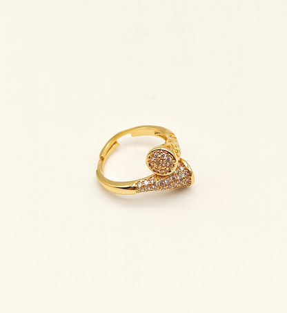 Gold Twisted Band Ring
