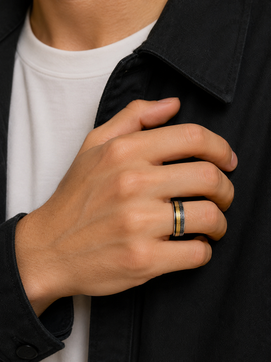 Dual Tone Pattern Ring