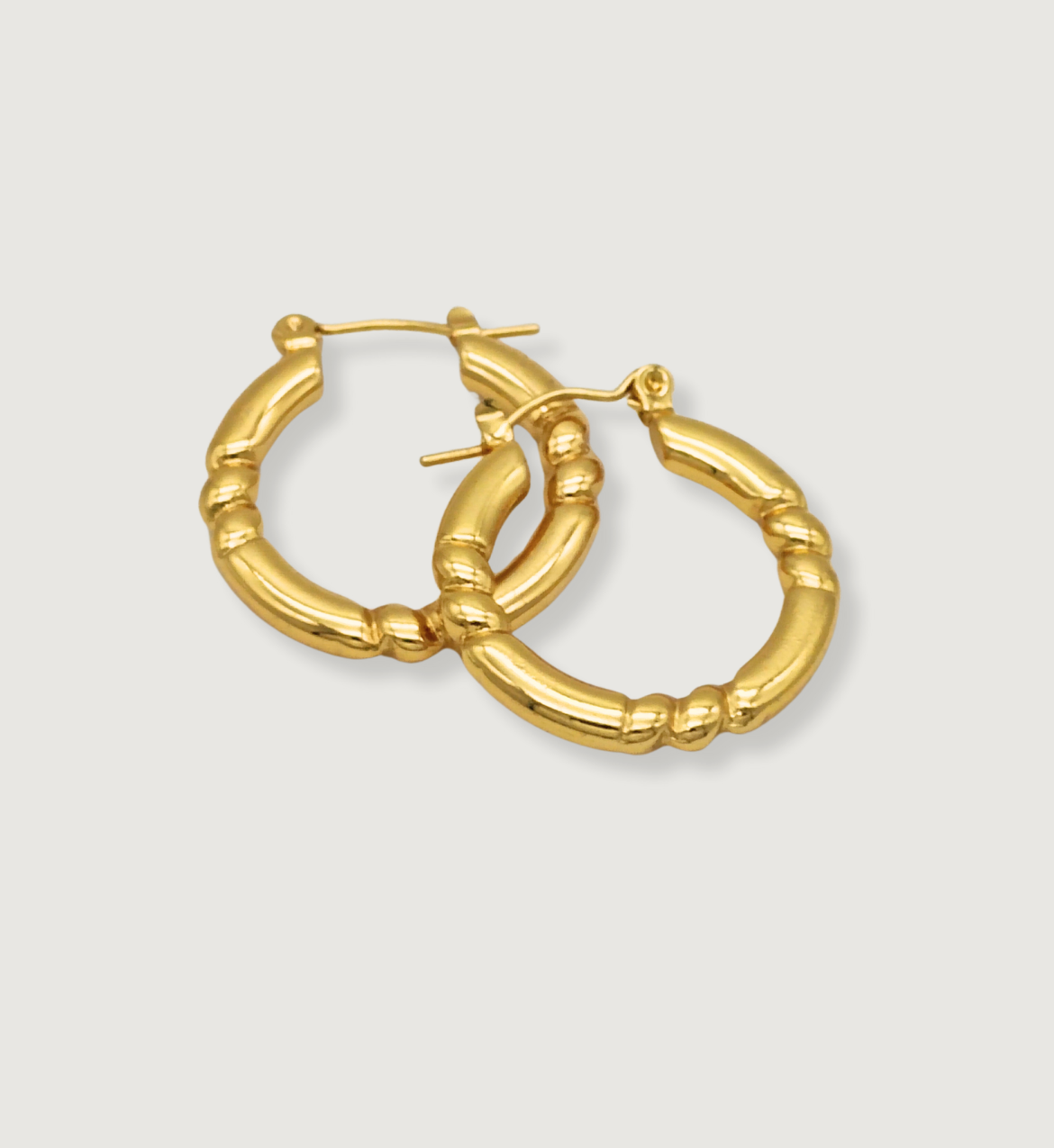 Beaded Classic Hoop Earrings