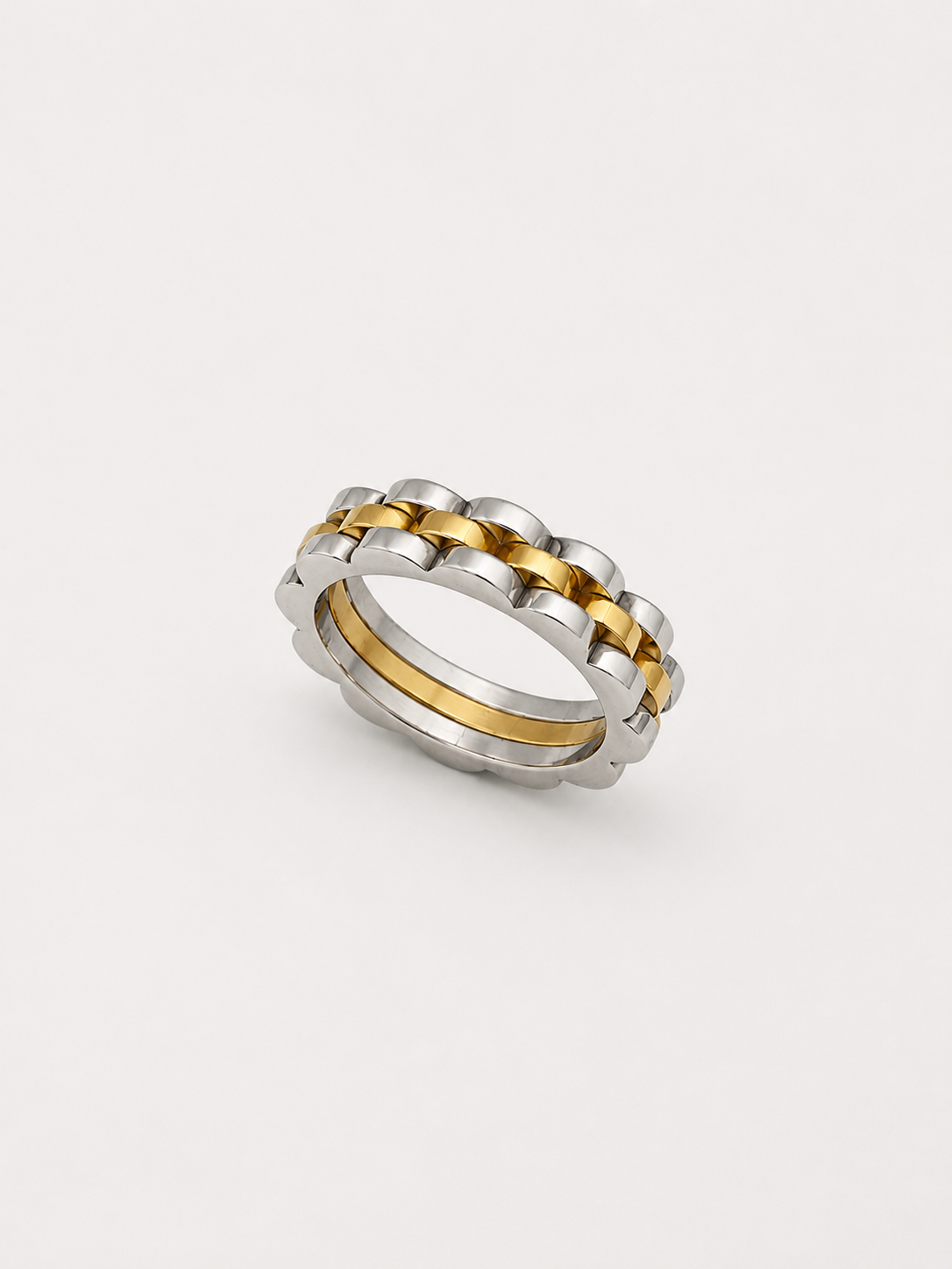 Chain Link Inspired Ring
