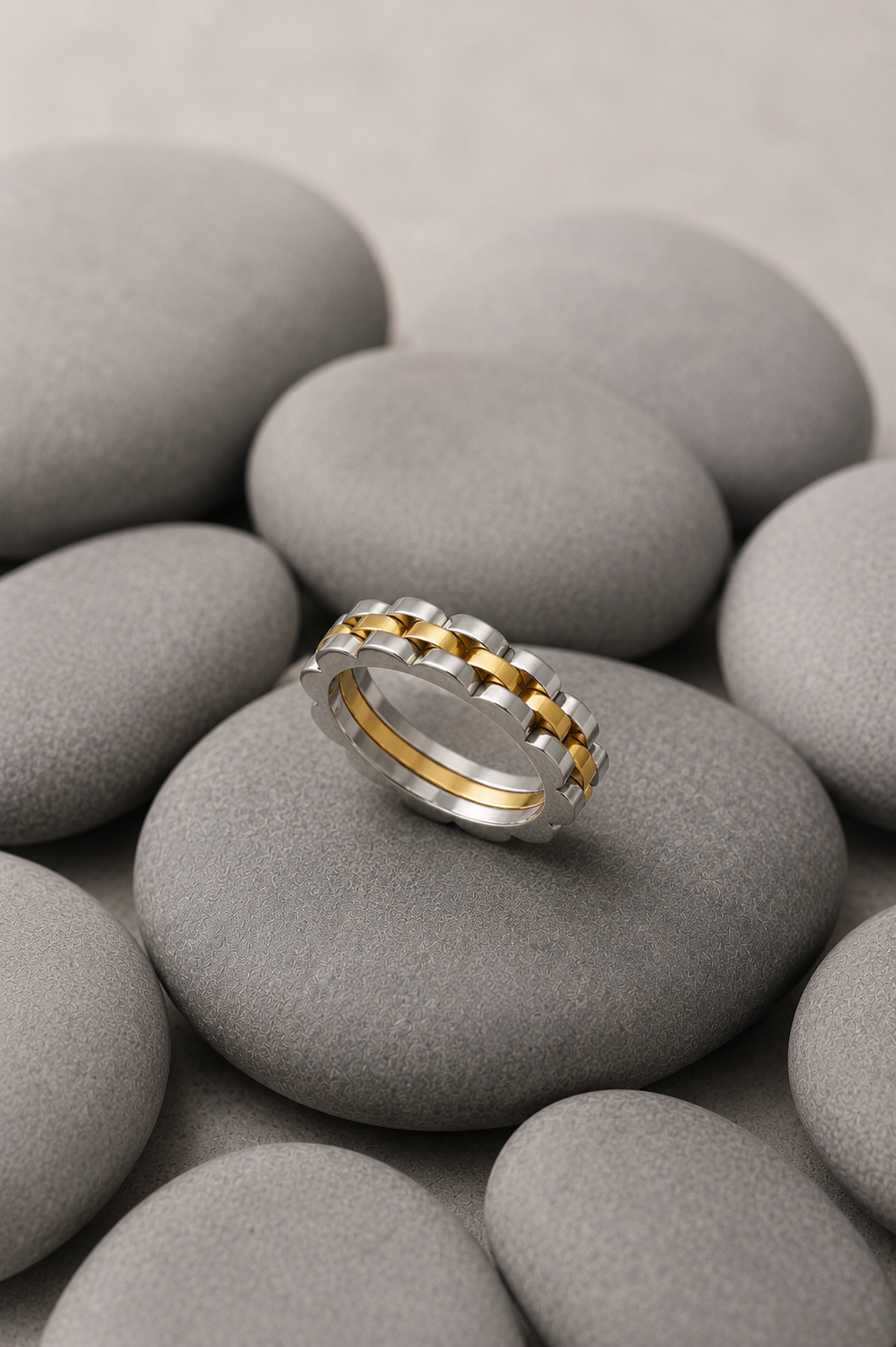 Chain Link Inspired Ring