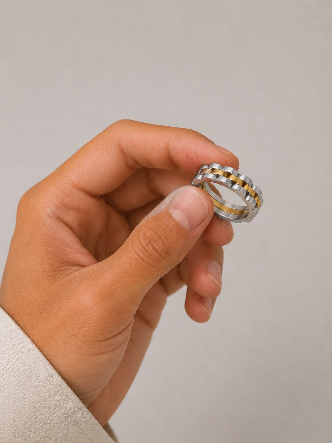 Chain Link Inspired Ring