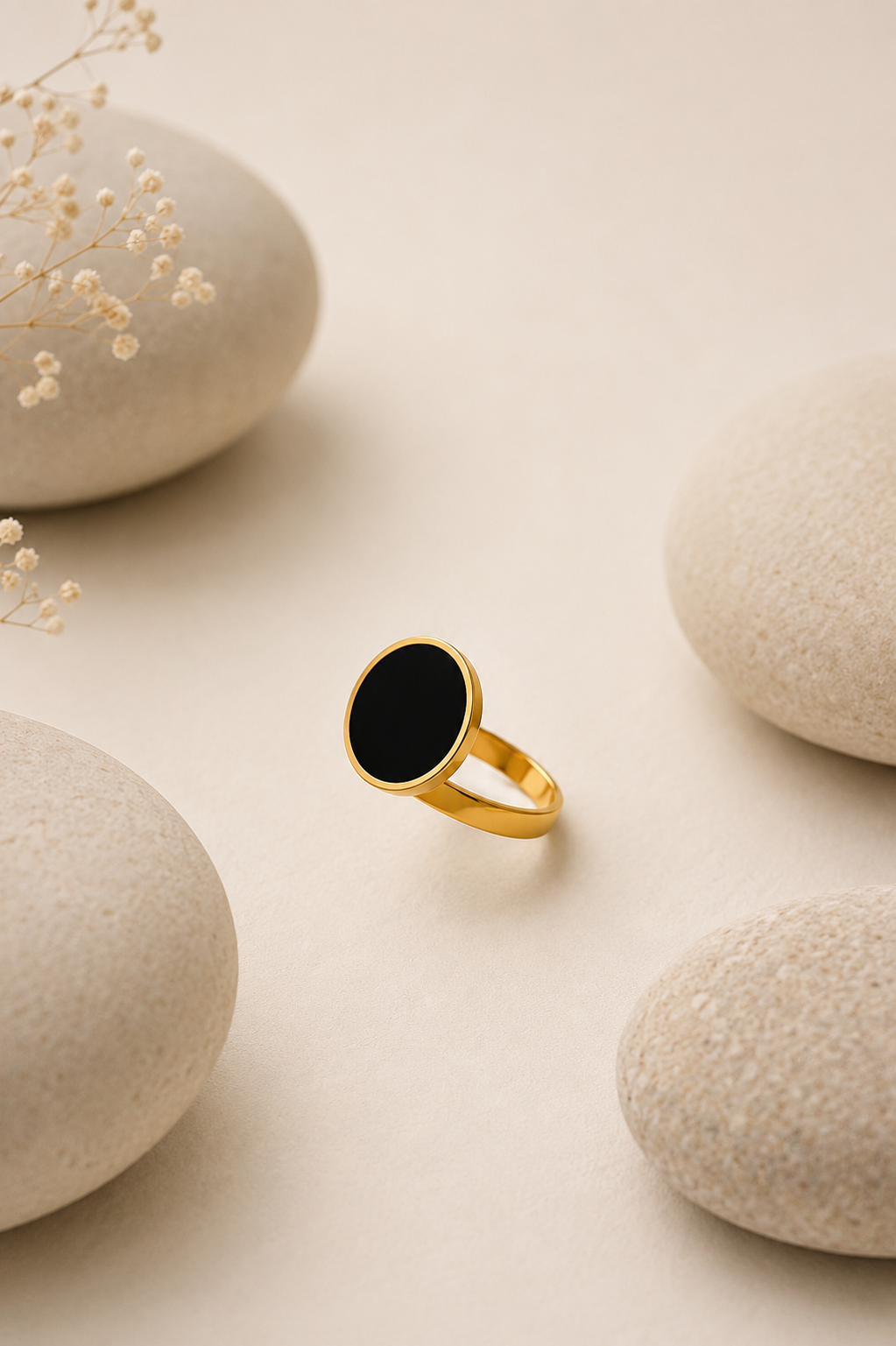 Textured Gold Spinner Ring
