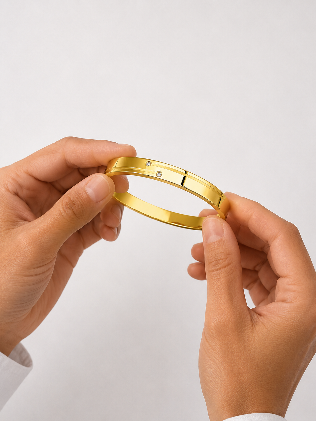 Gold Twin Crystal Bracelet