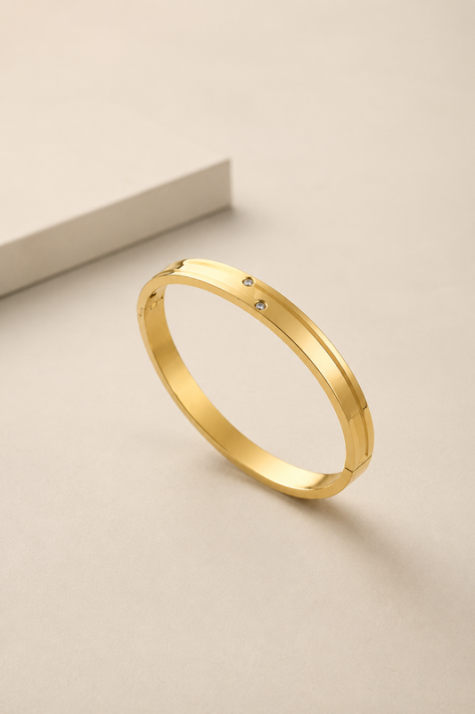Gold Twin Crystal Bracelet