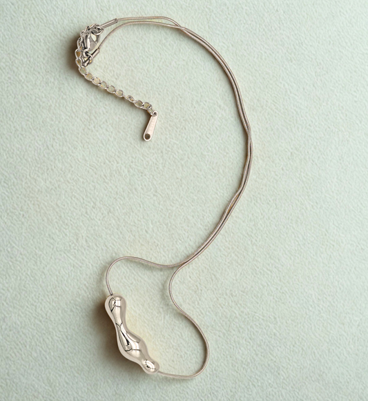 Minimal Bar Silver Necklace