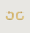 Modern C-Shaped Earrings