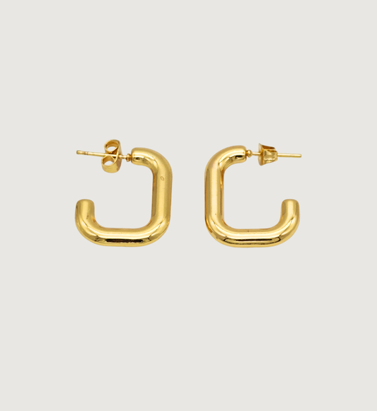 Modern C-Shaped Earrings