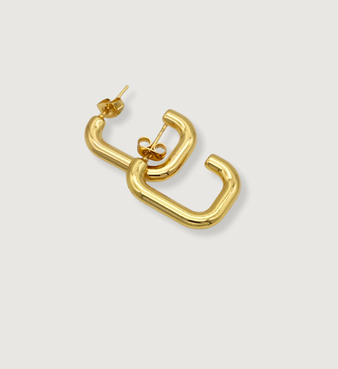 Modern C-Shaped Earrings