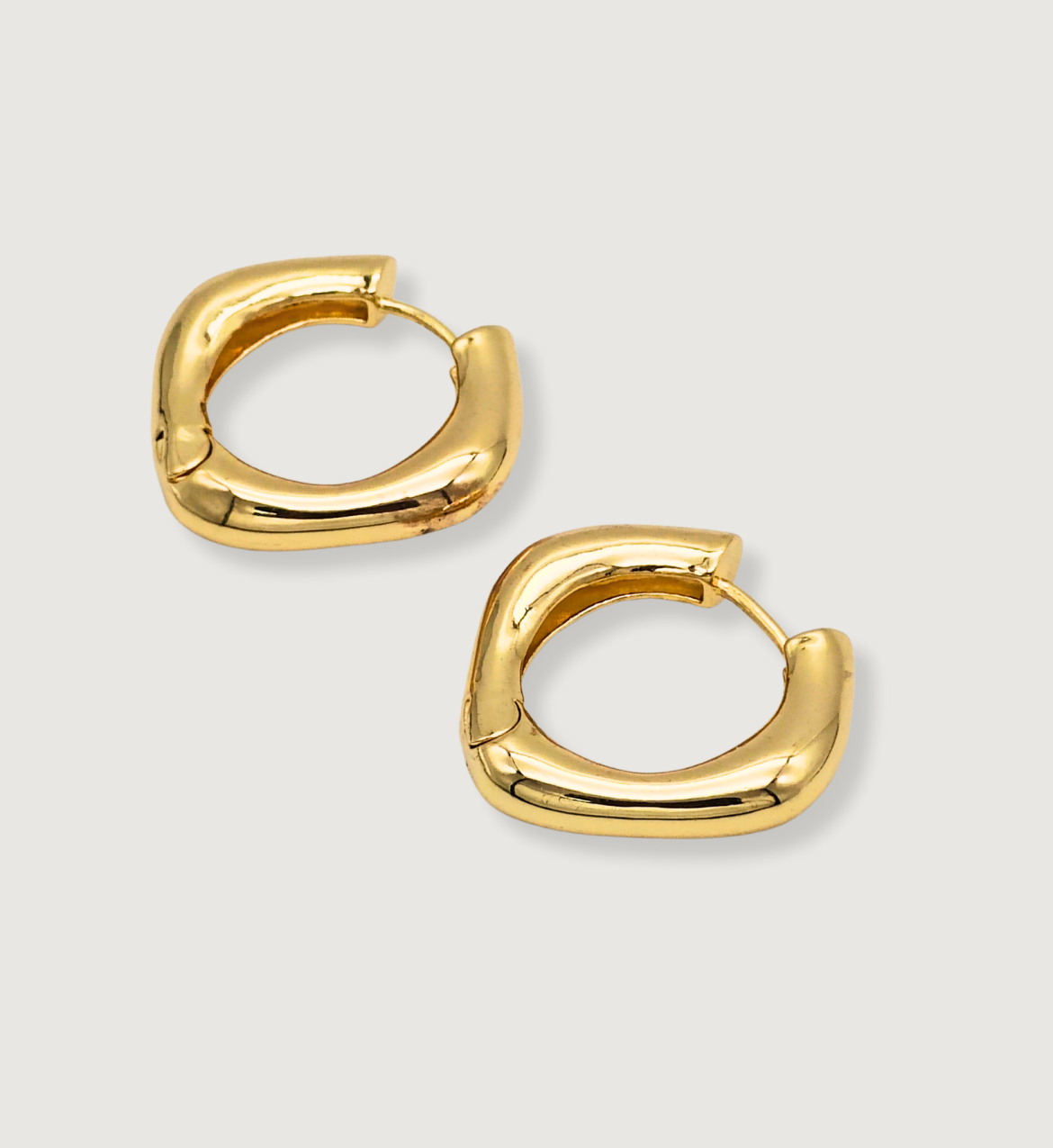 Chunky Square Hoop Earrings