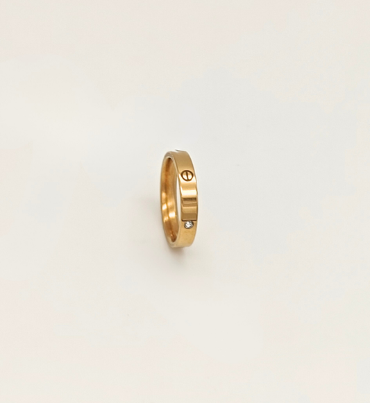 Gold Minimalist Band Ring