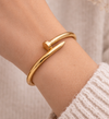 Gold Minimalist Bar Bangle