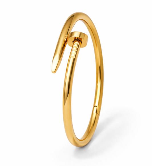 Gold Minimalist Bar Bangle