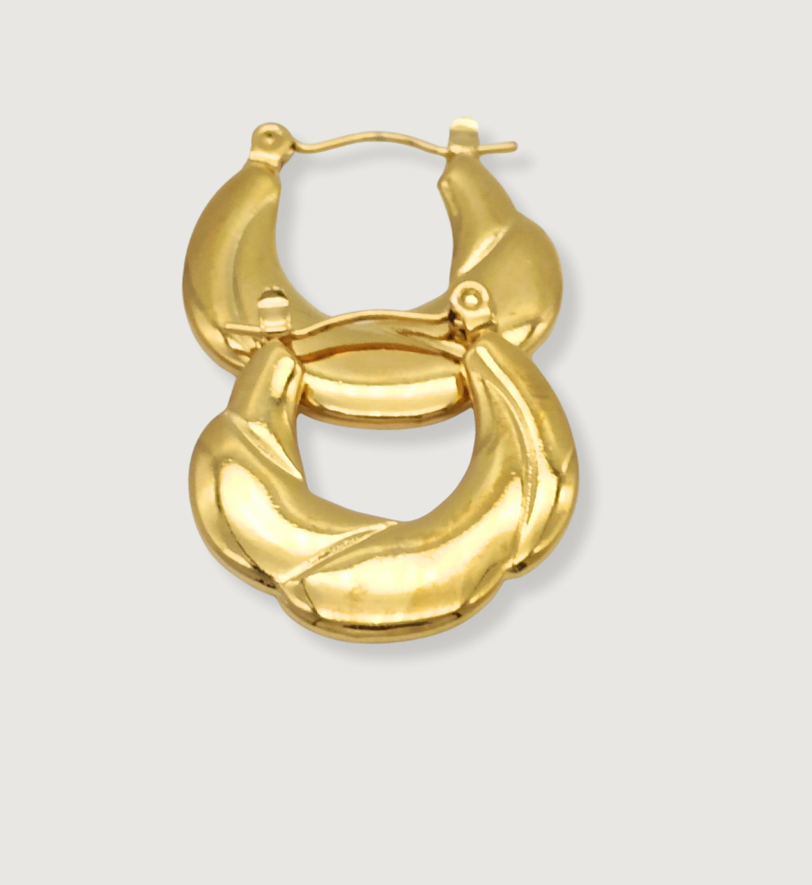 Braided Crescent Hoop Earrings