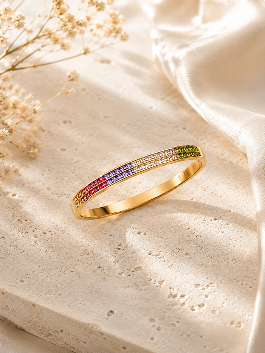 Prism Rainbow Crystal Bangle