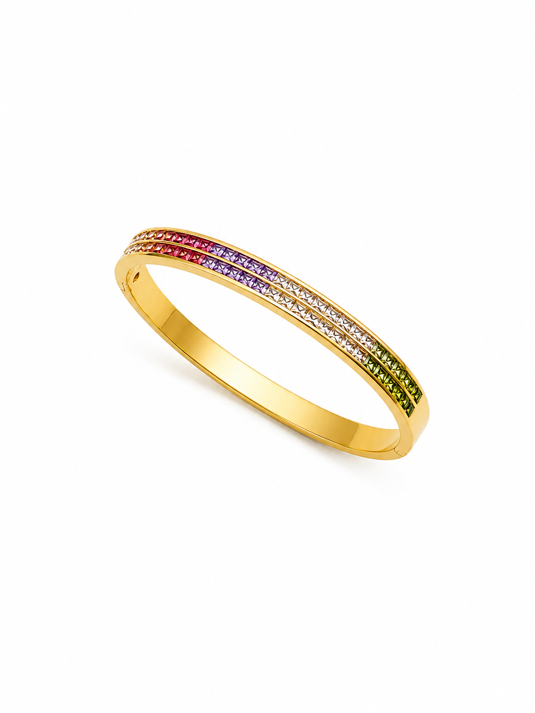 Prism Rainbow Crystal Bangle