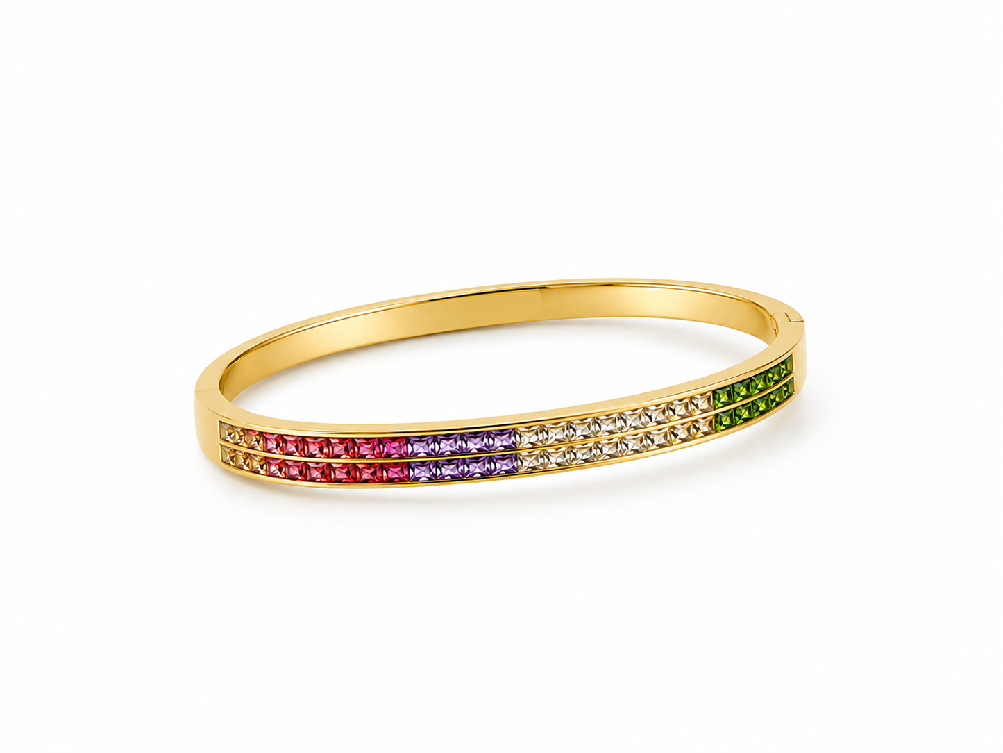 Prism Rainbow Crystal Bangle
