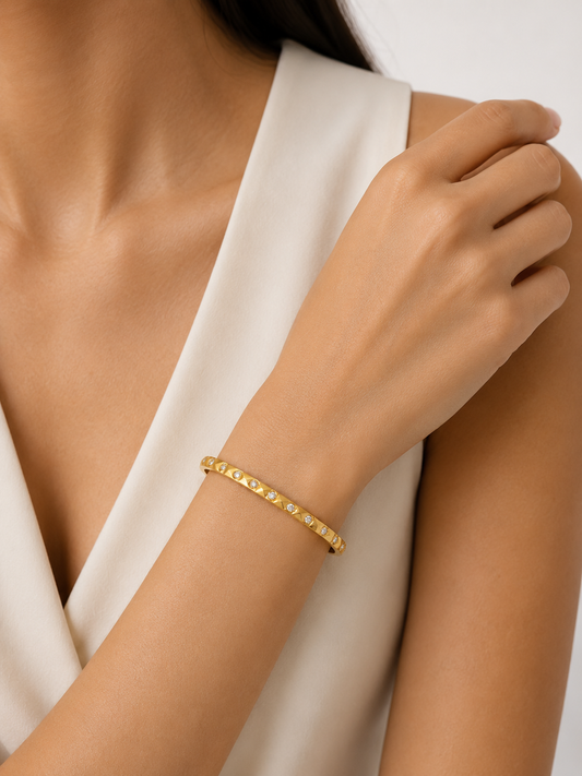 Celeste Studded Texture Bracelet