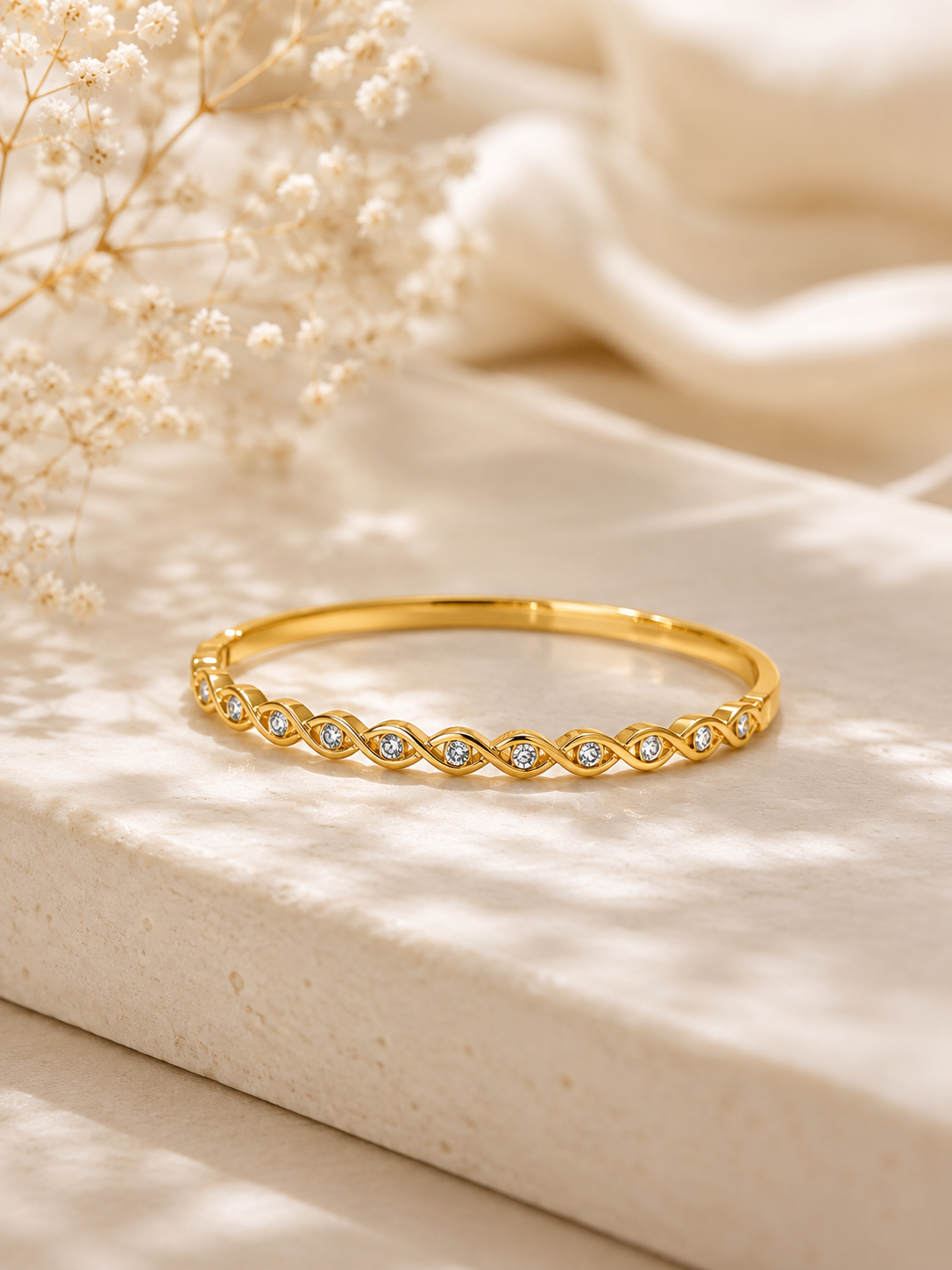 Infinity Glow Crystal Bracelet
