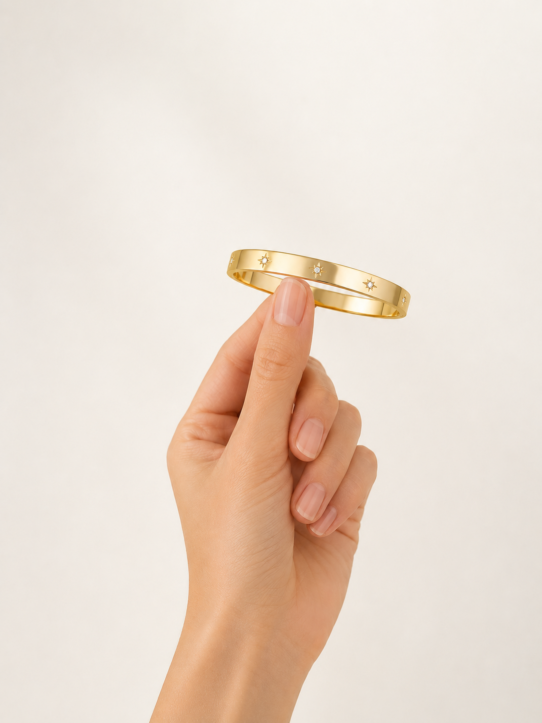 Starlight Satin Crystal Bangle
