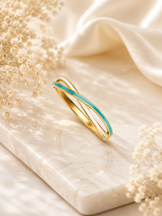 Azure Curve Statement Bangle