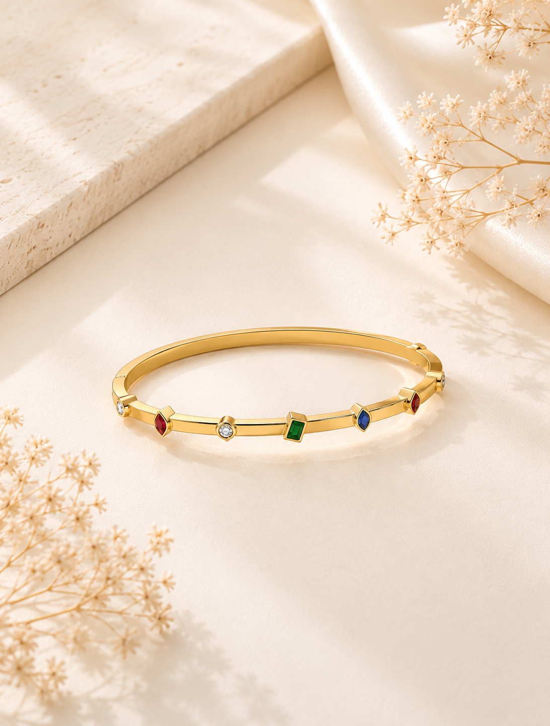 Scarlet Emerald Luxe Bracelet