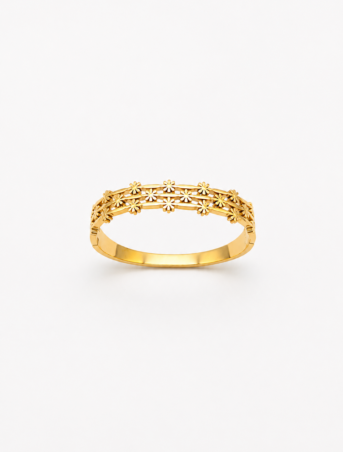 Golden Bloom Floral Bracelet