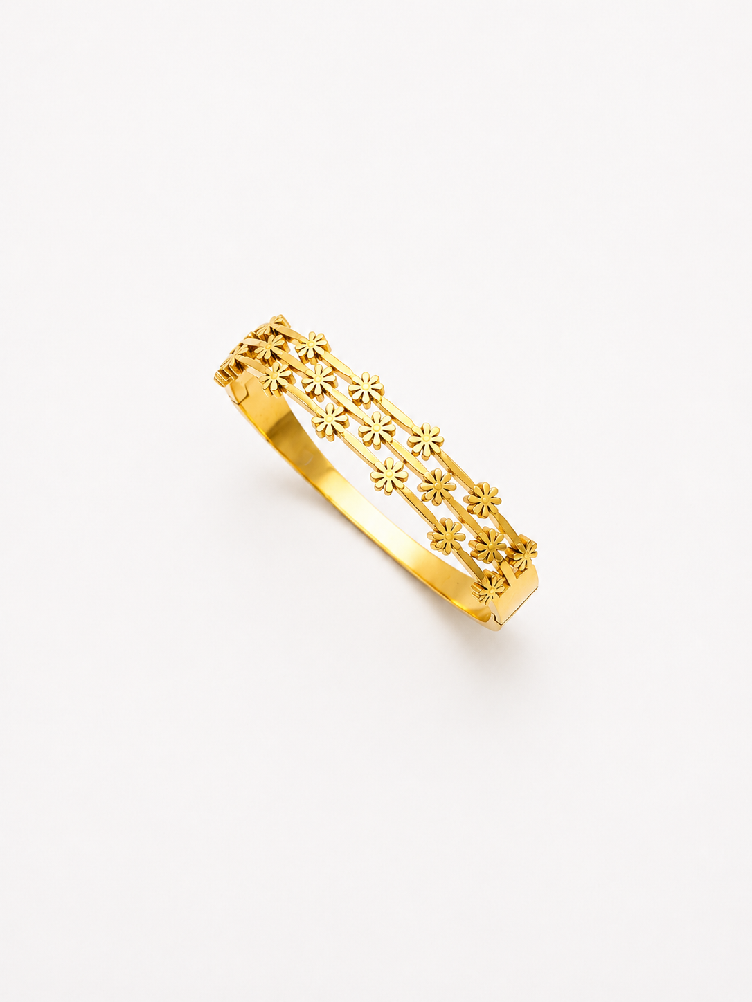 Golden Bloom Floral Bracelet
