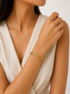 Golden Bloom Floral Bracelet