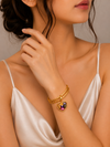 Aurora Heart Charm Bangles
