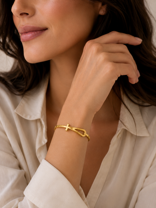 Celeste Cross Harmony Bangle