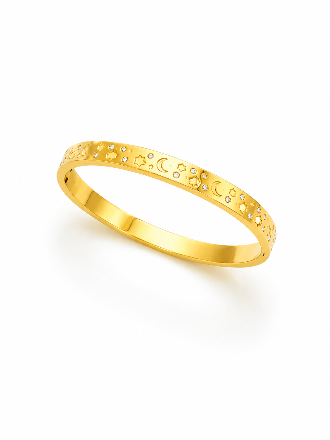 Luna Star Charm Bangle