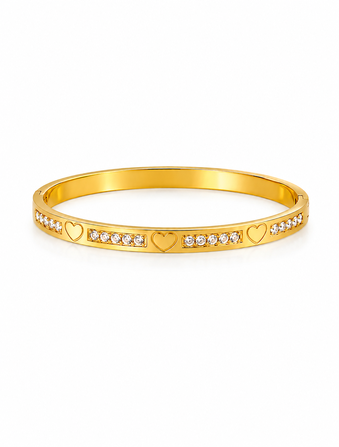 Amour Heart Sparkle Bangle