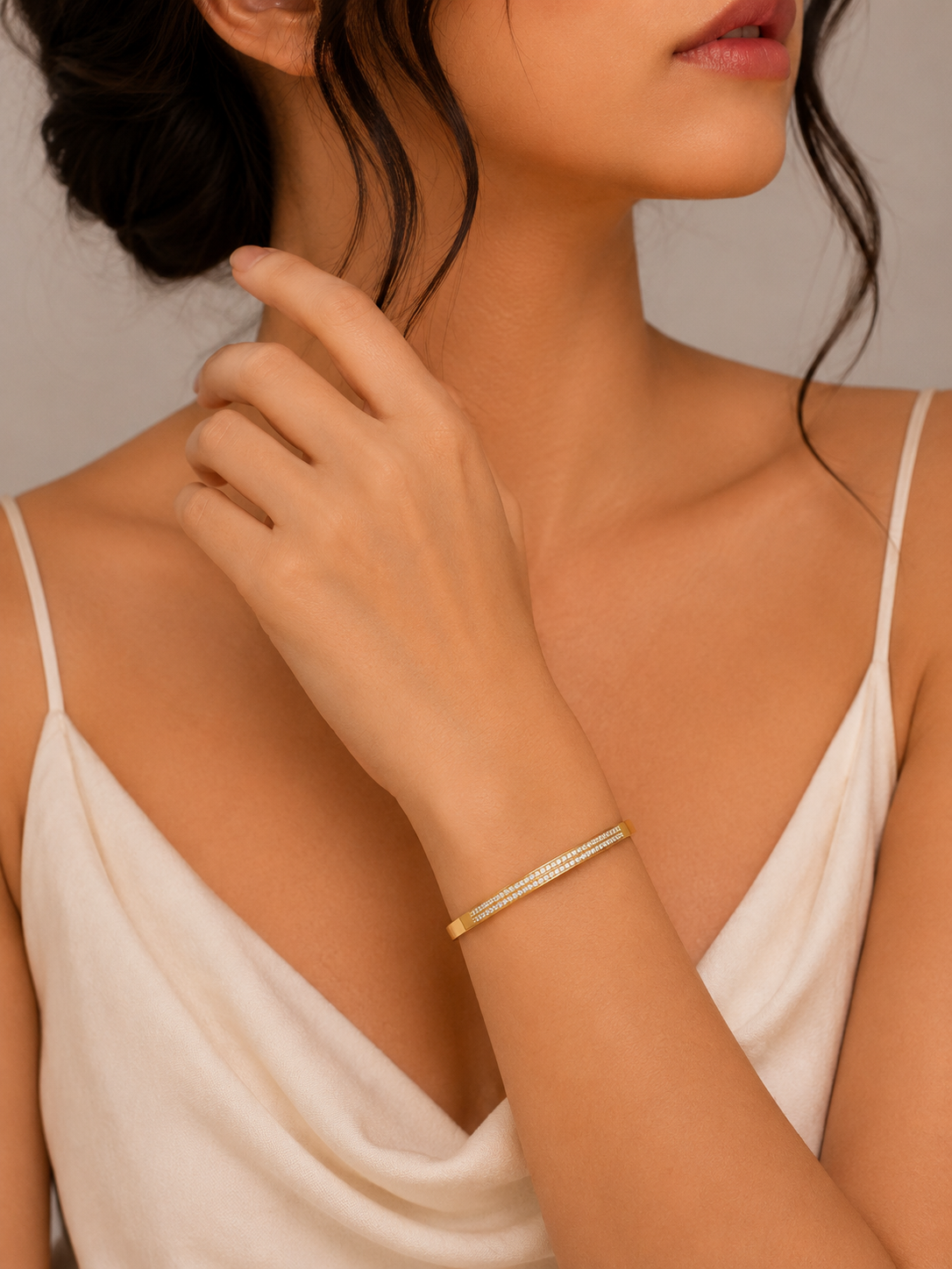 Double Row Crystal Bracelet
