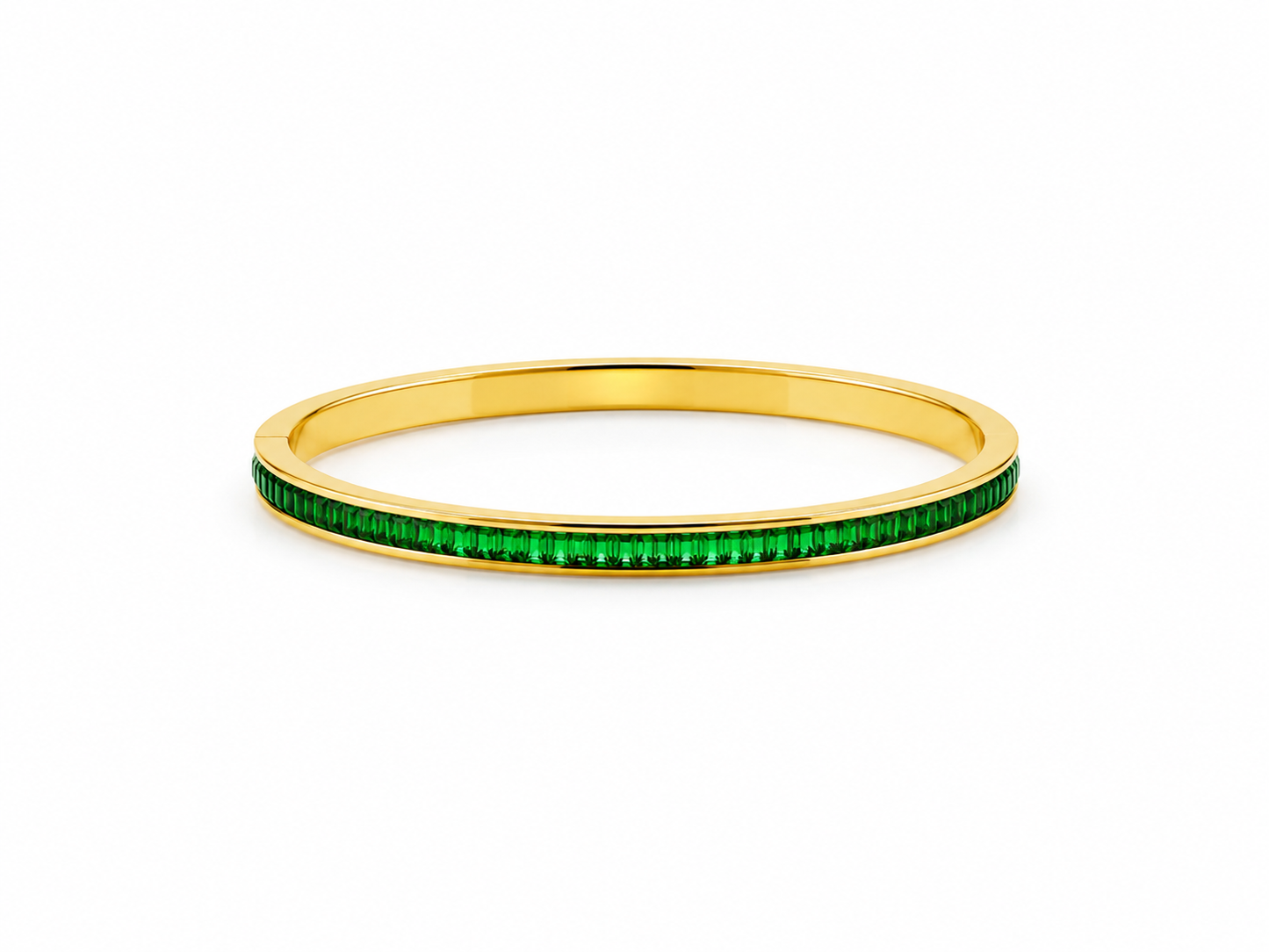 Emerald Luxe Tennis Bangle